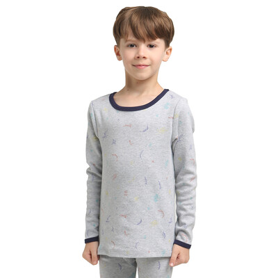 

VIV & LUL children's underwear sets of boys underwear sets baby autumn clothes pajamas pajamas sets DV418319 horseshoe full print 150cm