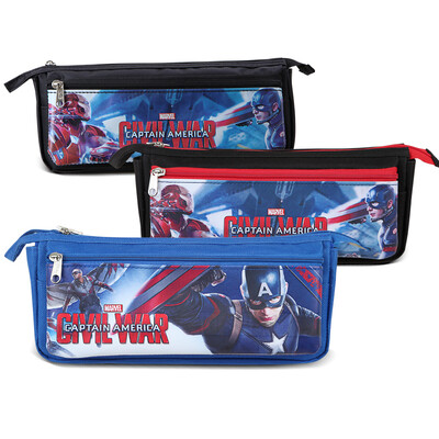 

Disney MA45027 US captain steel pencil pencil box pencil case boxery box color random