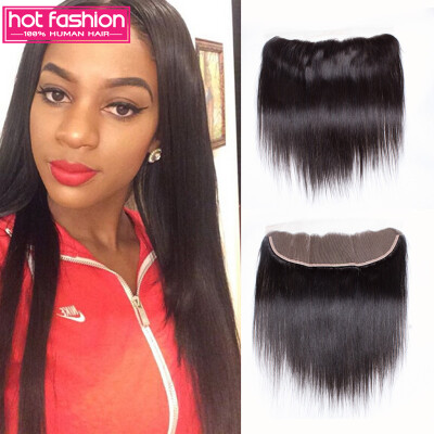 

Peruvian Virgin Hair Straight Lace Frontal Closure 13X4 Peruvian Straight Virgin Hair Front Lace Closures 100% Peruvian Hair