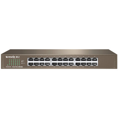 

Tenda (Tenda) TEG1024D 24-портовый сетевой гигабитный настольный инженерных сетей предприятия коммутаторы стали стойки посвященный сплиттер