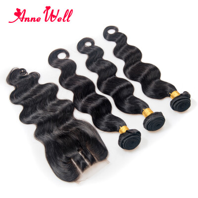 

Indian Virgin Hair Body Wave With Closure Unprocessed Indian Human Hair Weave Bundles with Closure Indian Body Wave with Closure