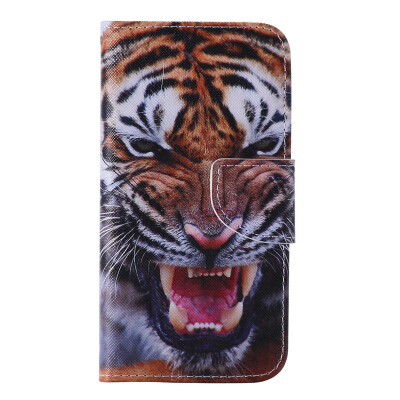 

Tiger Design PU Leather Flip Cover Wallet Card Holder Case for SAMSUNG S7EDGE