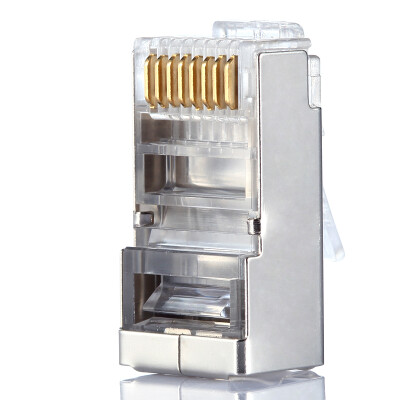 

AMPCOM AMCOM AMCAT6B50030 shielded crystal head pure copper six cable connector engineering RJ45 gold-plated 8P8C network connector 30 bag