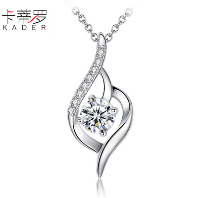 

Cartier 925 Silver Necklace Gentle Plus Diamond Simple Chain Pendant Chain