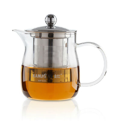

Kamjove A-14 Heat resistant Clear Glass Teapot w/h Stainless Steel Infuser 450ml