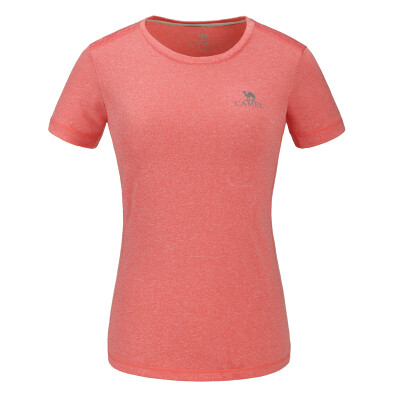 

Camel (CAMEL) outdoor sports T-shirt couples breathable round neck sports fashion short-sleeved T-shirt female A7S1U7204 pink blue