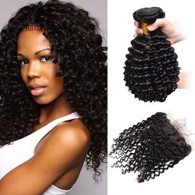 

Black Friday Promotion 360 Lace Frontal With Bundle Peruvian Virgin Hair With Closure Deep Wave Curly 360 Frontal With Bundles