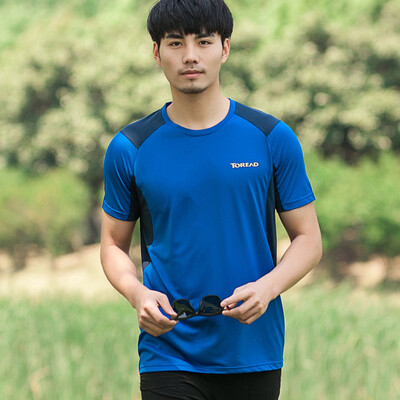

Pathfinder TOREAD outdoor quick-drying short-sleeved t-shirt men&39s breathable sweat sweat fast drying function sports round neck T-shirt KAJF81316 black dark gray