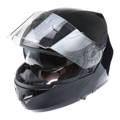 

Tanked Racing Motorcycle Helmet Racing Helmet Facelift Helmet Dual Lens T270 Four Seasons Universal XL Code Black Gear