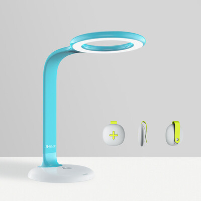 

Tencent children intelligent desk lamp student desk reading led learning desk lamp sky blue