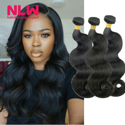 

Bouncy Top Quality NLW Products Brazilian Virgin Hair body wave 3 Bundles 8A Unprocessed Free Shipping Full&Thick