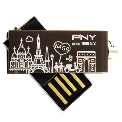 

PNY) USB2.0 metal twin U disk 64G (mellow Mocha