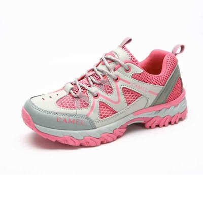 

Camel (CAMEL) outdoor hiking shoes spring and summer female models breathable shock absorber wear shoes walking shoes low to help women A51303601 pink 38