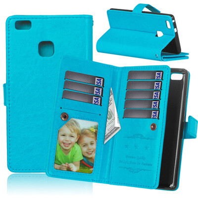 

BlueStyle Classic Flip Cover with Stand Function and Credit Card Slot for HUAWEI P9 Lite