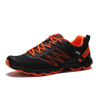 

THE FIRST OUTDOOR Walking shoes breathable light outdoor run cross-country running shoes 851702 male orange 40