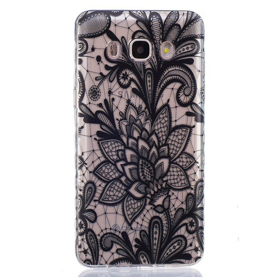 

Black Rose Pattern Soft Thin TPU Rubber Silicone Gel Case Cover for SAMSUNG Galaxy J5 2016J510