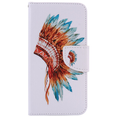 

Indian Hat Design PU Leather Flip Cover Wallet Card Holder Case for LG NEXUS 5X