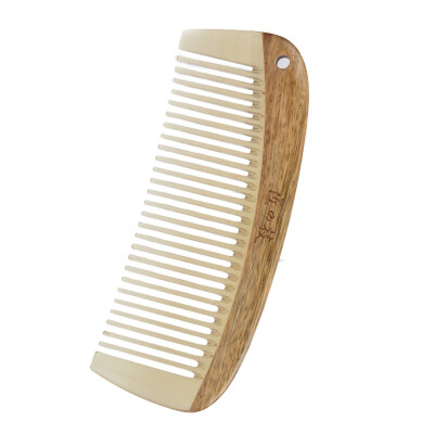 

Craftsmanship MrGreen -7211 horn comb comb comb green sandalwood massage long hair wood comb teeth natural authentic