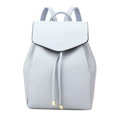 

Excellent ha howru shoulder bag simple color drawstring simple wild large capacity college wind backpack 6EL09009 blue