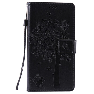 

Black Tree Design PU Leather Flip Cover Wallet Card Holder Case for HUAWEI HONOR 4X
