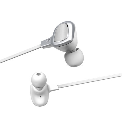 

Baseus B15 movement Bluetooth headset running lug ears ear headset behind the wireless earbuds silver white