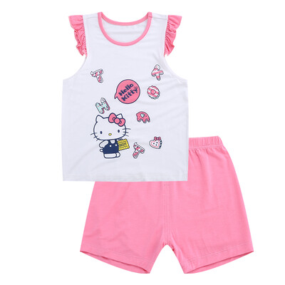 

HelloKitty Girls Vest Set Trousers Pants Outwash Set KA722CA05W0173