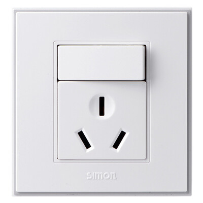 

Simon Electric simon V51682T 16A three-hole socket with switch 56C series switch socket panel