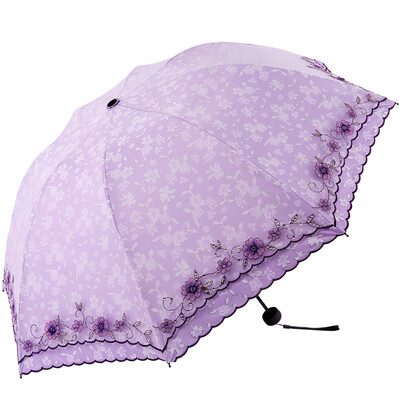 

Umbrella Umbrella UPF50 + Double Vinyl Silk Shirt Embraced Triangle Sun umbrella Umbrella 31826E Light Blue