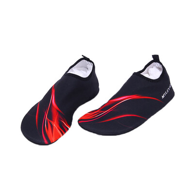 

Banzini snorkel shoes diving equipment snorkeling Sambo beach shoes shoes men&women barefoot skin soft shoes non-slip wading supplies Lycra flexible surface flame red XXL code suitable for 42-43