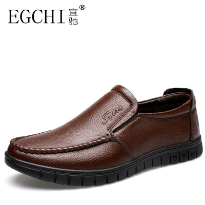 

EGCHI men's casual leather shoes