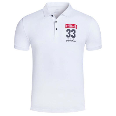 

Jingdong Supermarket Xtep XTEP Men&39s polo shirt lapel Slim cotton comfortable breathable short-sleeved casual T-shirt 883229029316 white L