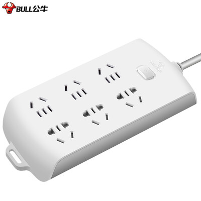 

Bull BULL GN-B2060 new national standard socket plug board row row patch wiring board drag line board 6 total control length of 18 meters