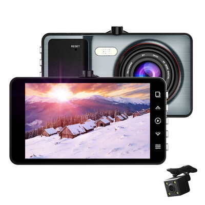 

Китайская передняя группа (Vosonic) D8 двойной широкоугольный объектив ночного видения HD 1080p вид сзади тахограф машины