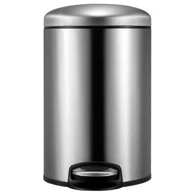 

EKO trash cans home pedal flip European-style silent stainless steel trash can 9113MT (sand steel) 5L