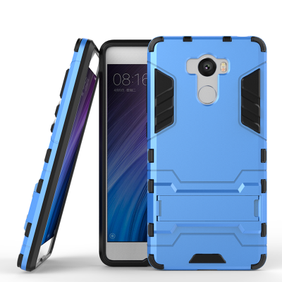 

Синий Slim Robot Armor Kickstand Ударопрочный жесткий корпус из прочной резины для XIAOMI RedMi 4 Prime