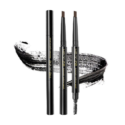 

Han Xizhen HEXZE Smart dazzle automatic double brow pencil 01 black 022g thrush long-lasting waterproof anti-sweat non-SUMI non-brow powder