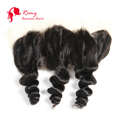 

Brazilian Virgin Hair 13x4 inch Lace Frontal Closure Loose Wave Brazilian Hair Ear to Ear Lace Frontal Closure Hair Weave
