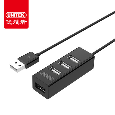 

Advantages (UNITEK) USB splitter high speed one drag more than four interfaces 0.8 meters laptop desktop computer 4 port hub HUB converter black Y-2140BK