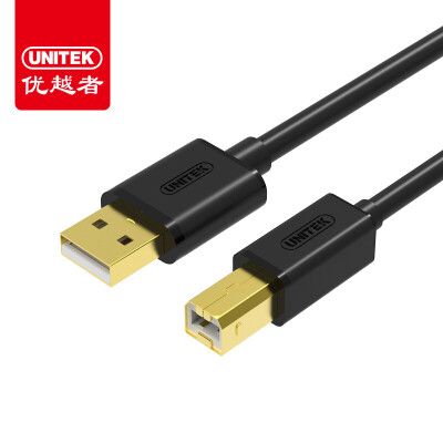 

(UNITEK) высокоскоростной USB-принтер 2 метра USB2.0 квадратная печатная линия AM / BM кабель для передачи данных Canon HP Epson HP кабель Y-C4001EBK