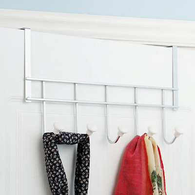

Ou Runzhe hooks 5 hook mushroom ceramic beads behind the nail-free seamless coat hook storage rack Taiwan quality