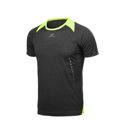 

PRO TOUCH Men's Running Sport Quick Dry T-Shirt Colored Shoulder Short Sleeve 246018 900-050 Black / Orange