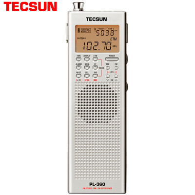 

Tecsun radio full range of the elderly four or six English listening college entrance examination test digital demodulation stereo semiconductor silver PL360