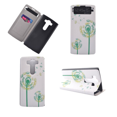 

Green Dandelion Design PU Leather Flip Cover Wallet Card Holder Case for LG V10H968