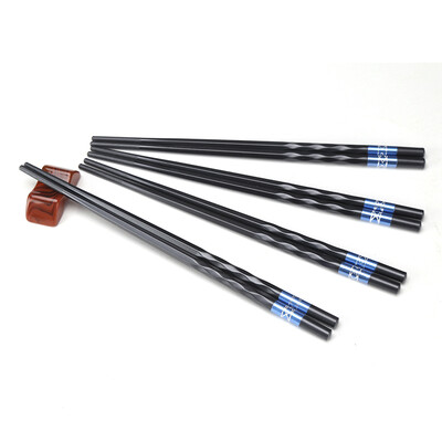 

Double gun Suncha alloy chopsticks stainless no moldy hotel Japanese home alloy chopsticks 10 double loaded DK4003-L