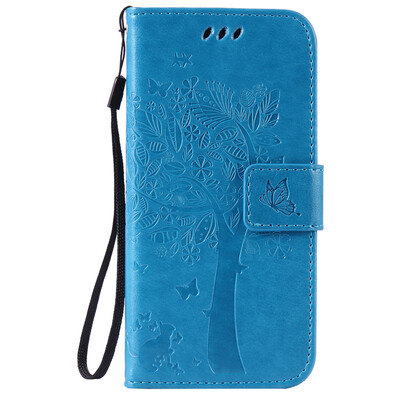 

Blue Tree Design PU кожа флип Обложка Кошелек Карты Держатель чехол для IPHONE 6