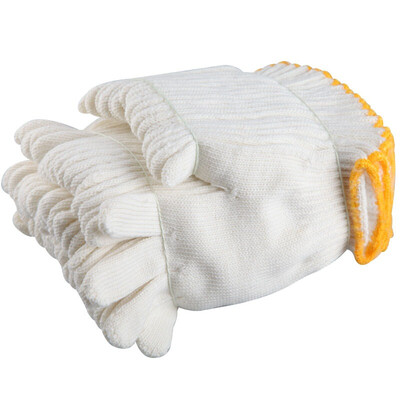 

New Yue Chang Hui labor insurance gloves thicken plus cashmere wear white hand gloves cotton gloves factory work gloves men&women 12 B11409