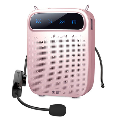 

Sony Ericsson S-318 portable digital loudspeaker high power small bee loudspeaker teaching dedicated teacher guide card player player turntable rose gold