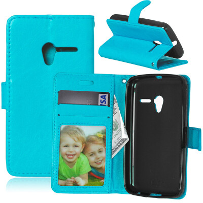 

BlueStyle Classic Flip Cover with Stand Function and Credit Card Slot for Alcatel Pixi 3 4