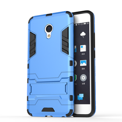 

Синий Slim Robot Armor Kickstand Ударопрочный жесткий корпус из прочной резины для MEIZU M E