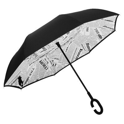 

Parkson umbrella 7103 double-decked umbrella-free umbrella double umbrella car with long-handled umbrella men and women rain and light folding large umbrella newspaper